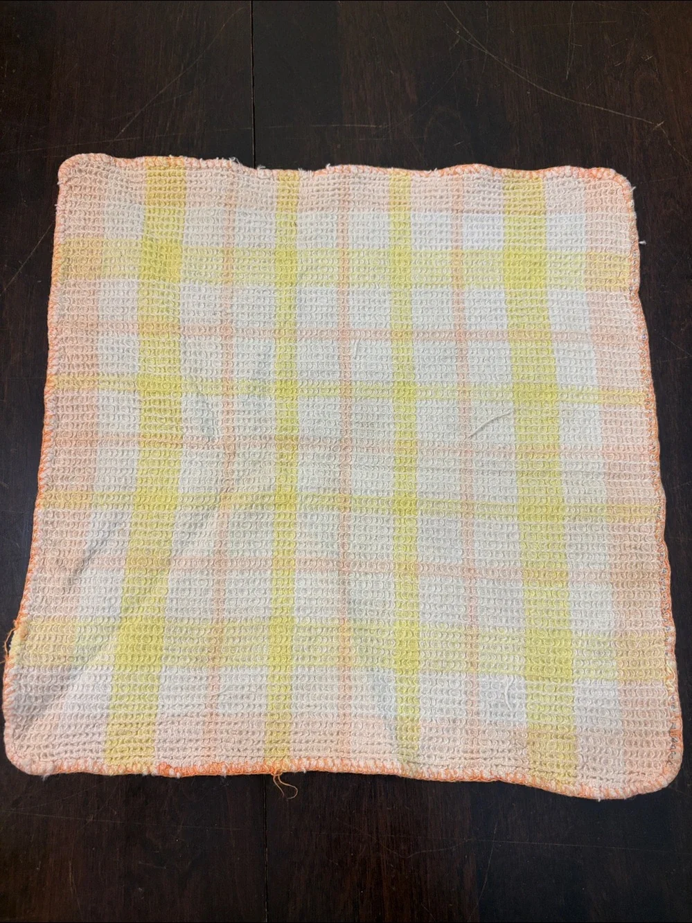 4 vintage multicolor dish cloths